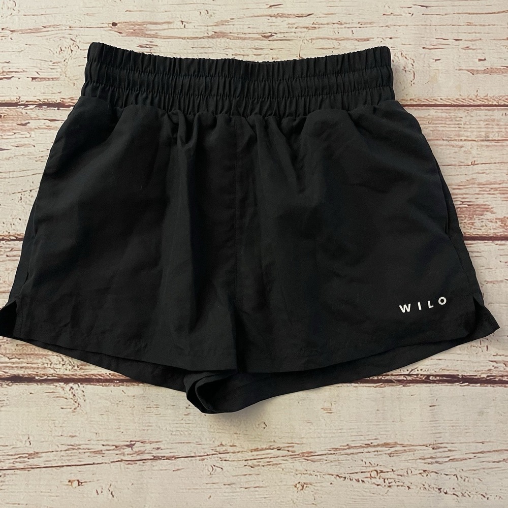 Anthropologie WILO The Label Lined Running Short Size Small Women's Black Active